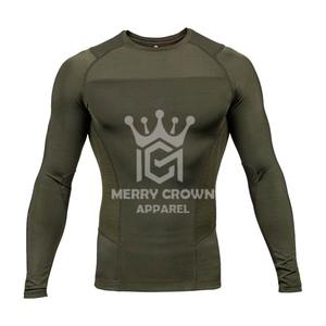 2025 Customized Satin Rash Guards for Adult <b>Boys</b> Stylish Long Sleeve Compression Shirts From Pakistan - Product Image 1