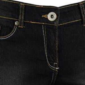 CustomShort Women's High-<b>Waist</b> <b>Elastic</b> Denim Shorts with Custom Logo Trending OEM Designed Fabric Made in Pakistan 2025 - Product Image 1