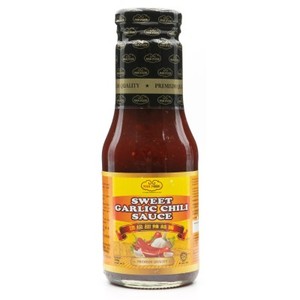 Man Fook Fragrant Spicy Garlic Chili <b>Sauce</b> Halal Vegan 300gm X24 in Kosher Certified Carton Packaging - Product Image 1