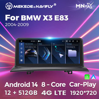 MEKEDE MNX Pemutar Audio Mobil Android Terbaru WIFI 4G LTE Car-play Auto untuk BMW X3 E83 10.25 Inci 2004-2009 DSP DVR ADAS
