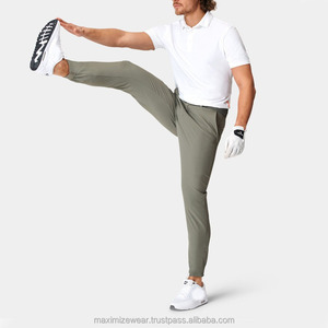 กางเกงกีฬาขาตรงผ้าแคนวาสคุณภาพสูงสำหรับผู้ชายเสื้อผ้ากอล์ฟกางเกงผ้าชิโนผ้าฝ้ายแบบทางการกางเกงกอล์ฟ - Product Image 6