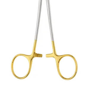 Portaagujas de carburo de tungsteno Instrumento quirúrgico Sutura de acero inoxidable Fórceps dentales médicos - Product Image 3