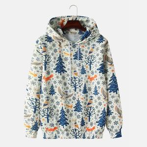 Sudaderas con Capucha Extra Grandes de Felpa de Algodón para Hombre, Ecológicas, Estilo Hip Hop, Otoño Invierno, Venta al por Mayor, Moda - Product Image 1