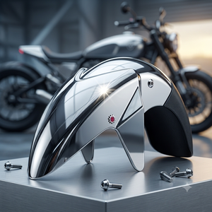 Garde-boue avant OEM pour moto TVS Apache RTR 180, garde-boue avant en plastique ABS, pièce de rechange par DEE India - Product Image 3