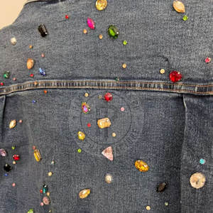 <b>Rhinestone</b> <b>Jacket</b> for Men Trendy Sparkle Style Casual Wear Wholesale Supplier <b>Rhinestone</b> Jeans <b>Jacket</b> - Product Image 4