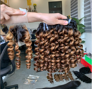 The Big Curly Hair Cabello humano vietnamita 100%, 100% Cabello sin procesar en cabello humano rizado - Product Image 2