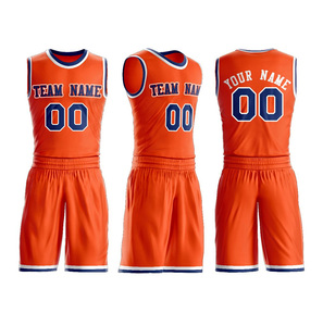 Maillot et short de sport de basket-ball imprimé pour hommes à séchage rapide par sublimation en maille 100% polyester personnalisé en gros - Product Image 1