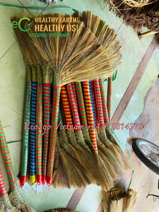 Práctico eco amigable escoba de algas marinas escoba de limpieza de paja escoba de paja vertical ligero hecho a mano Natural clásico resistente Vintage - Product Image 2