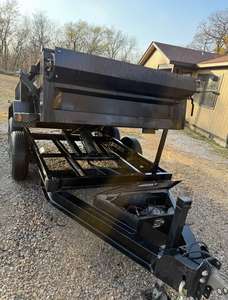 Remorque à benne basculante de qualité supérieure 5x10 pour usage agricole, système hydraulique durable avec composants d'engrenage pour remorque de tracteur - Product Image 2