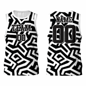 Camiseta de Baloncesto Personalizada Unisex de Talla Grande con Número Bordado, Diseño de Malla Vintage y Nombre del Jugador Personalizado - Product Image 3