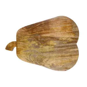 Planche à fromage en forme de poire de qualité supérieure Bloc à découper en bois de cuisine de qualité supérieure Fourniture en vrac Fournisseur indien pour les restaurants Vente au détail en ligne - Product Image 4