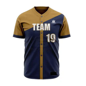 Ensemble d'uniformes de baseball personnalisés en gros, disponible en couleurs personnalisées avec un matériau respirant pour les équipes de jeunes et d'adultes - Product Image 4