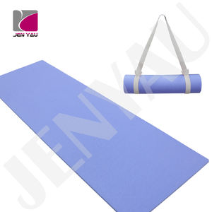 Jen Yau Diseño personalizado Color TPE Yoga Mat Pilates 180cm Longitud Logotipo en relieve Antideslizante Sin olor 10mm Espesor No tóxico - Product Image 1