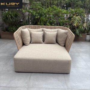 Chaises longues modernes <span class=keywords><strong>en</strong></span> aluminium, lit de repos <span class=keywords><strong>en</strong></span> métal pour patio, chaise longue <span class=keywords><strong>en</strong></span> corde, mobilier d'extérieur, lit de soleil pour piscine - Product Image 2