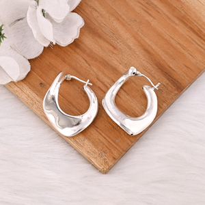 Customized 925 Sterling Silver Minimalist 30mm Solid <b>Hoop</b> <b>Earrings</b> For Women Perfect Wedding Gift Good Quality <b>Fashion</b> - Product Image 5