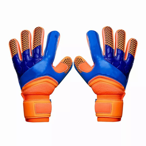 Gants de gardien de but de football personnalisés de haute qualité, en cuir imperméable, protection complète des doigts, fermeture à cordon, couleurs personnalisées - Product Image 2
