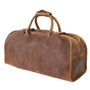 Hot Selling High Quality Genuine Leather Duffle <b>Bag</b> Men Leather Travel <b>Duffel</b> <b>Bag</b> for Sale - Product Image 2