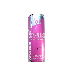Venta al por mayor de Red Bull The Pink Edition Waldbeere, 24 latas de 250 ml, 11 kj, 2 kcal por 100 ml, bebida energética baja en calorías para fitness. - Product Image 1