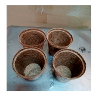 Pot de fibre de coco solide Pot de fibre de coco biodégradable idéal pour les fleurs herbes légumes dans le jardin Patio maison intérieur extérieur
