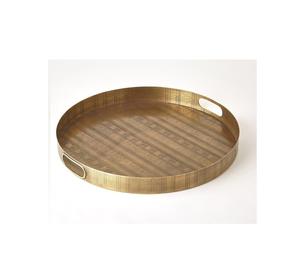 Bandeja de servicio de metal para restaurantes, hogar, cocina, desayuno, bandeja para servidor, Color dorado, acabado, forma Rectangular, productos hechos a mano - Product Image 4