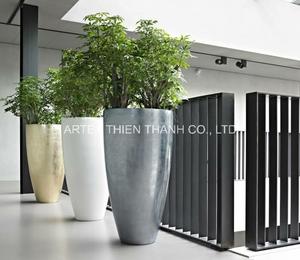 Vase de sol artisanal vietnamien en laque foncée de haute qualité pour la décoration intérieure - Product Image 2