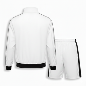 Conjunto Deportivo de Nylon Transpirable para Hombre con Logotipo Personalizado, Chaqueta Cortavientos Reflectante para Correr con Franjas Laterales - Product Image 2