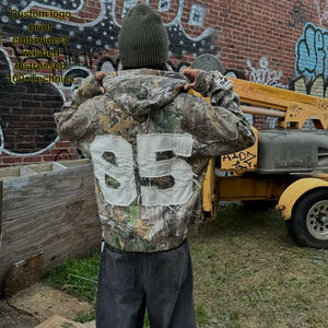 Custom High Quality TIE DYE Hoodie 2026 Tactical Leaf Patch Embroidery Pullover Winter Print Hunting for <b>Men</b> - Product Image 4