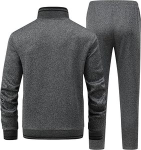 Colección de invierno transpirable con capucha de algodón 100% para hombre, conjunto de pantalones de chándal con capucha, ropa esencial cómoda - Product Image 3