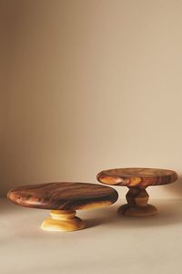 Support à gâteau en bois écologique pour des maisons durables, offrant une présentation de desserts de style naturel et biologique - Product Image 5
