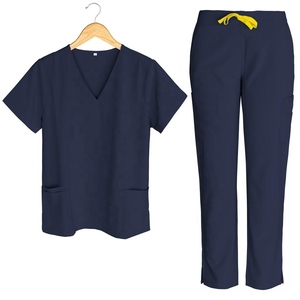 Vêtements d'infirmière très vendus, ensembles extensibles, qualité supérieure, séchage rapide, uniformes d'hôpital, tissu tricoté, vente en gros, OEM - Product Image 1