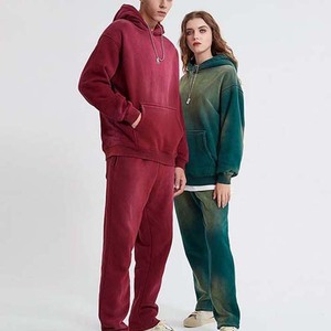 Conception Unique En Gros Automne Lavage À L'Acide À Capuche Poids Lourd Survêtement En Détresse Broderie Confortable Unisexe Prix Pas Cher - Product Image 5