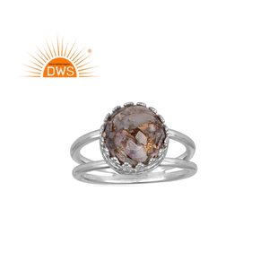 Anillo de piedras preciosas de ópalo etíope de cobre Mojave Natural de Plata de Ley fina 925 más vendido, fabricante de joyería - Product Image 1