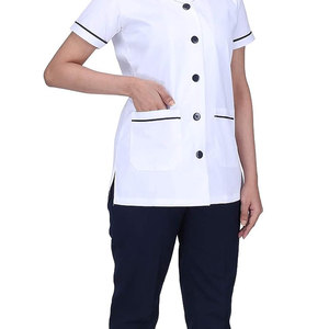 Uniformes médicos de hospital de manga corta con logotipo personalizado para mujer, traje de enfermería unisex de alta calidad - Product Image 6