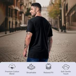 ราคาขายส่ง เสื้อยืดเจอร์ซีย์ผ้าฝ้าย 100% น้ำหนัก 180 กรัม เสื้อยืดเรียบแบบยูนิเซ็กซ์ เสื้อผ้าสกรีนโลโก้ เสื้อยืดผ้าฝ้ายผู้ชาย พิมพ์ลายดิจิตอล - Product Image 5