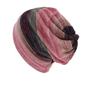 Breathable <b>Waterproof</b> Made High Quality 100% Cotton Material Customized Logo Color Men <b>Beanies</b> Hats Plus Size Best Selling for - Product Image 3