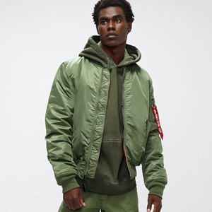 เสื้อแจ็กเก็ตบอมเบอร์แขนยาวคอตั้งและวัสดุระบายอากาศสำหรับฤดูหนาว - Product Image 1