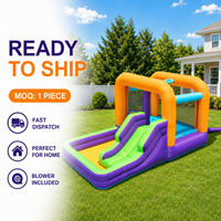 Vente en gros Airmyfun A82006 Château gonflable avec toboggan, filet de sécurité, tissu Oxford épaissi 420D+840D, capacité 135 kg, pour 3 personnes