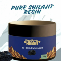 Extrait de Résine de Shilajit de Qualité Alimentaire de l'Himalaya 20g 50g 20gm 50gm – Poudre de Shilajit – Extrait Végétal pour la Performance