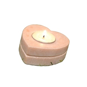Bougeoir en marbre en forme de cœur au design antique bougeoir à photophore bougeoir en marbre rose de première qualité au meilleur prix - Product Image 1