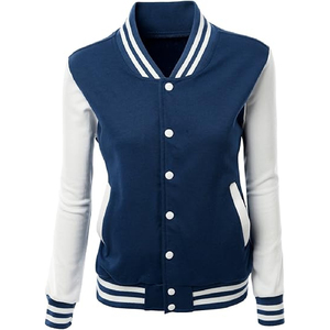 Nueva llegada chaqueta Varsity para hombre logotipo personalizado diseño informal suelto invierno tela recubierta de moda servicio OEM disponible - Product Image 1