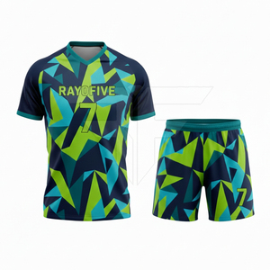 Uniformes de Fútbol para Entrenamiento al por Mayor, Hechos en Pakistán, Alta Calidad, 100% Poliéster, Transpirables, Conjuntos de Uniformes de Fútbol sin Mangas con Calcetines - Product Image 1