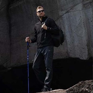 Chaqueta de Invierno Softshell para Hombre, para Deportes al Aire Libre, Escalada en Roca, Camping, Cuello Alto, Transpirable, Térmica, Cortavientos - Product Image 4