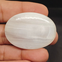 Sélénite blanche naturelle marocaine, cabochon, pierre de guérison métaphysique de l'âge nouveau, cristal de guérison, pierre précieuse, Inde, en vrac, haute qualité