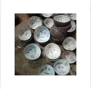 Bol en coquille de noix de coco de qualité supérieure avec incrustation de coquille de nacre Conception de motif de beauté faite à la main comprend une cuillère-Prix économique Vietnam - Product Image 6