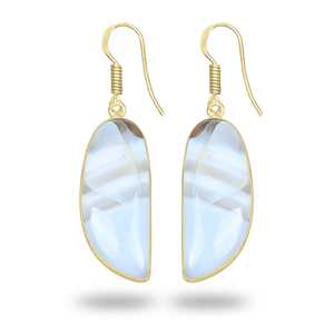 New Collection owyhee opal earrings 18k gold plated wholesale handmade jewelry Handmade Gemstone Jewelry Gift For Women - Product Image 4