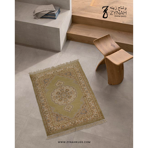 Zynah Silk PatPrayer <b>Mat</b> Washable Cushioned Anti-Slip Kilim Modern Persian Muslim Travel High Pile Floral Pattern Prayer <b>Mat</b> - Product Image 4