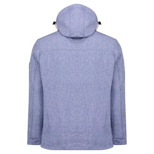 Exclusive Relaxed Fit Adjustable Hooded Softshell <b>Jacket</b> For Men Luxury Windproof Zipper Winterwear <b>Jacket</b> With Customize Logo - Product Image 2