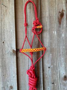 Licol de cheval western avec muserolle en cuir travaillé motif tournesol et cactus, en nylon réglable, équipement équestre - Product Image 6