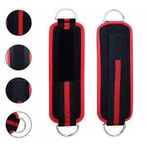 Customized Logo Leather <b>Ankle</b> Straps <b>Ankle</b> Straps With Double D-ring Fitness Leather <b>Ankle</b> Strap Top Quality - Product Image 5