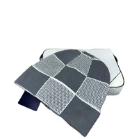 Gorro de Invierno Corto Gris Unisex, 100% Acrílico, Jacquard Común, Impresión Digital, Logotipo Personalizado, Viajes, Casual, Esquí al Aire Libre